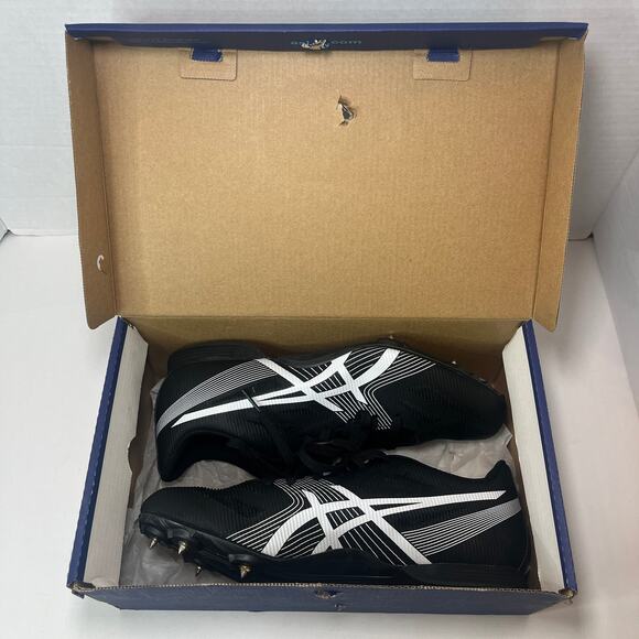 Asics Men's Hyper MD 6 Track & Field Spikes Running Shoes Black White Size 8 - Picture 10 of 11